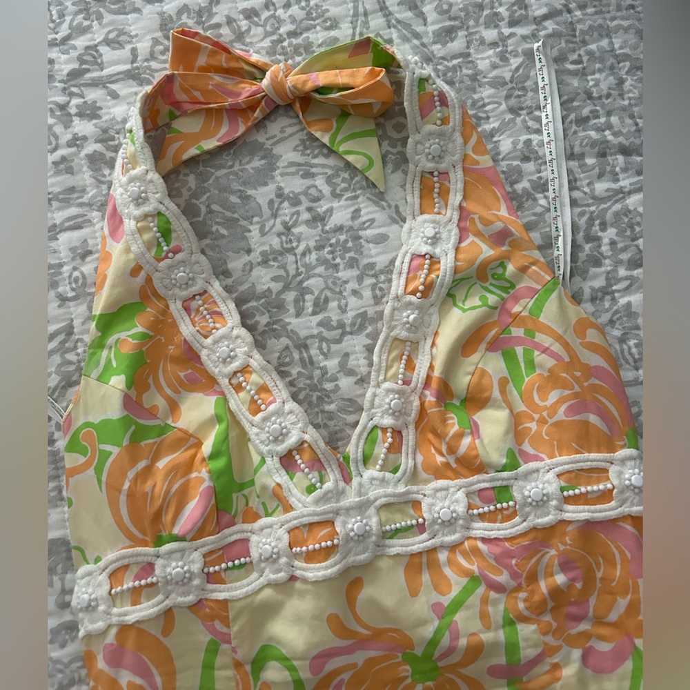 ⚜️ Lilly Pulitzer halter dress sz 2 - Picture 7 of 12